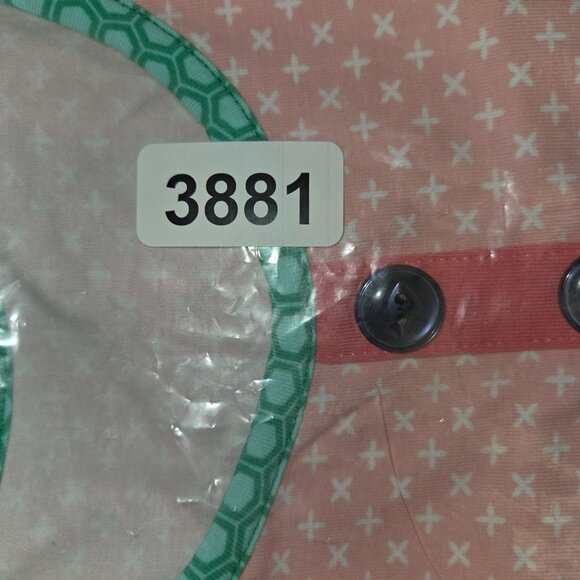 Serendipity By Shrimp And Grits 7/8 Apple Print Blouse Flutter Sleeve 3881 - Picture 9 of 9